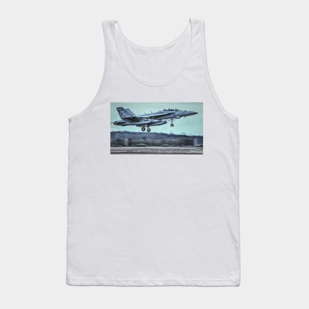 EA-18G Growler Super Hornet FCLP 7 Tank Top by acefox1